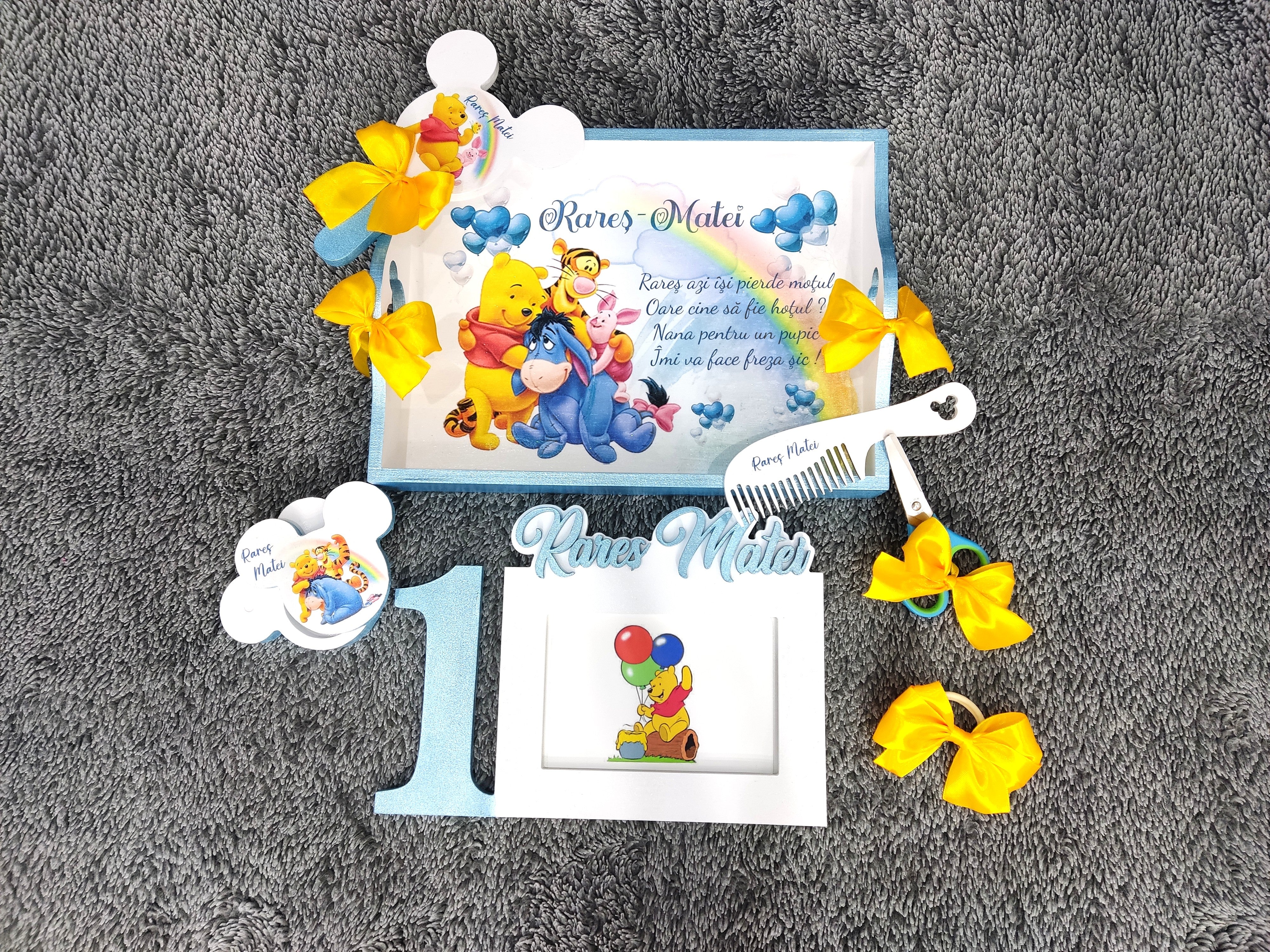 Set de mot personalizat baiat - winnie si prietenii