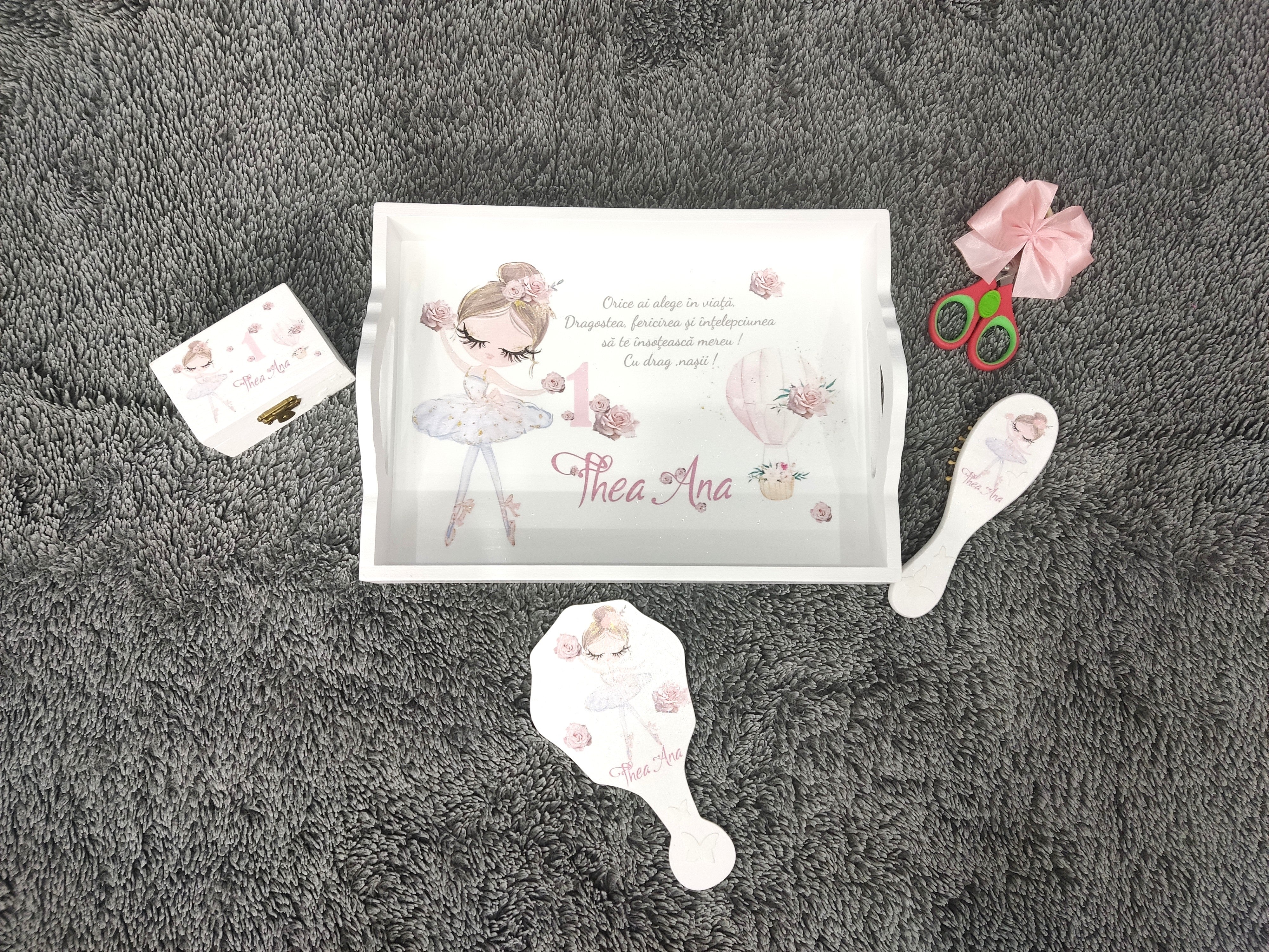 Set de mot personalizat fetita - balerina