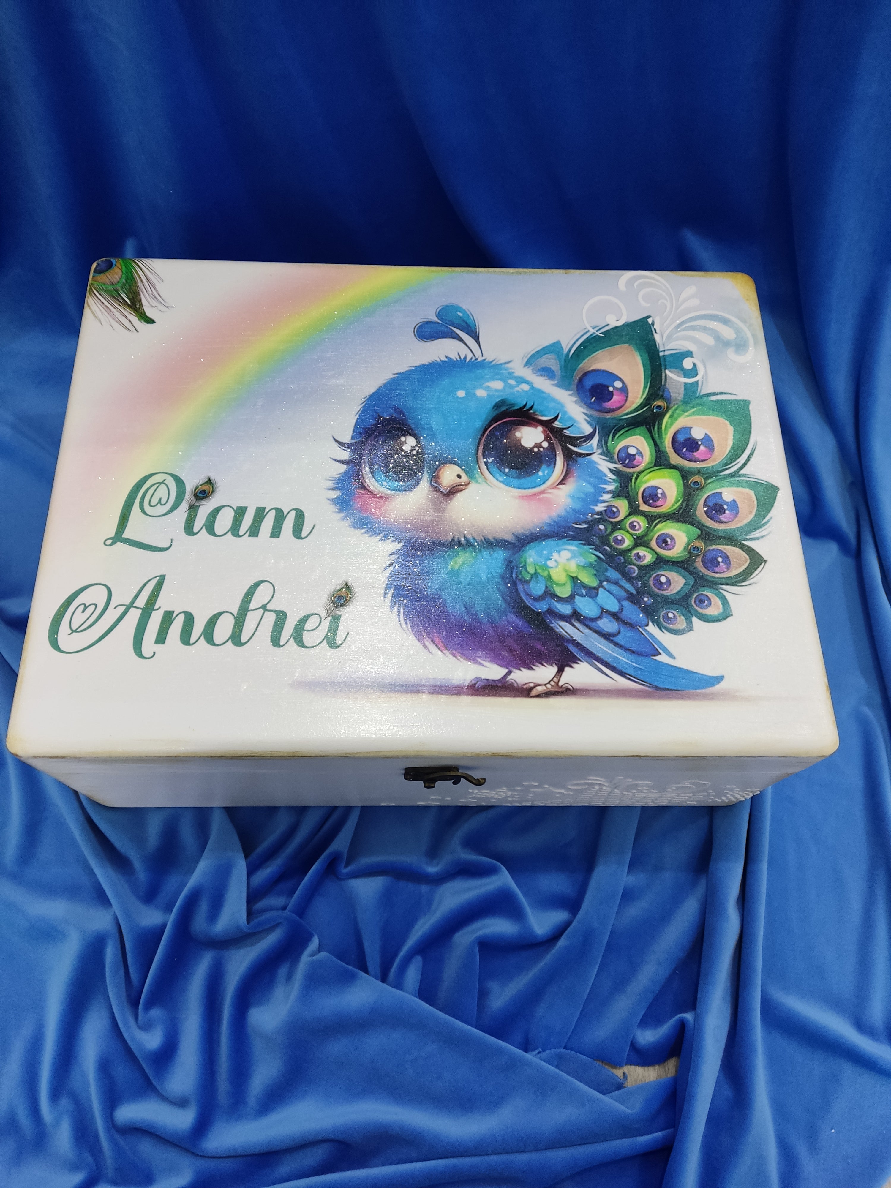 Cufar lemn (cutie amintiri) - Paun