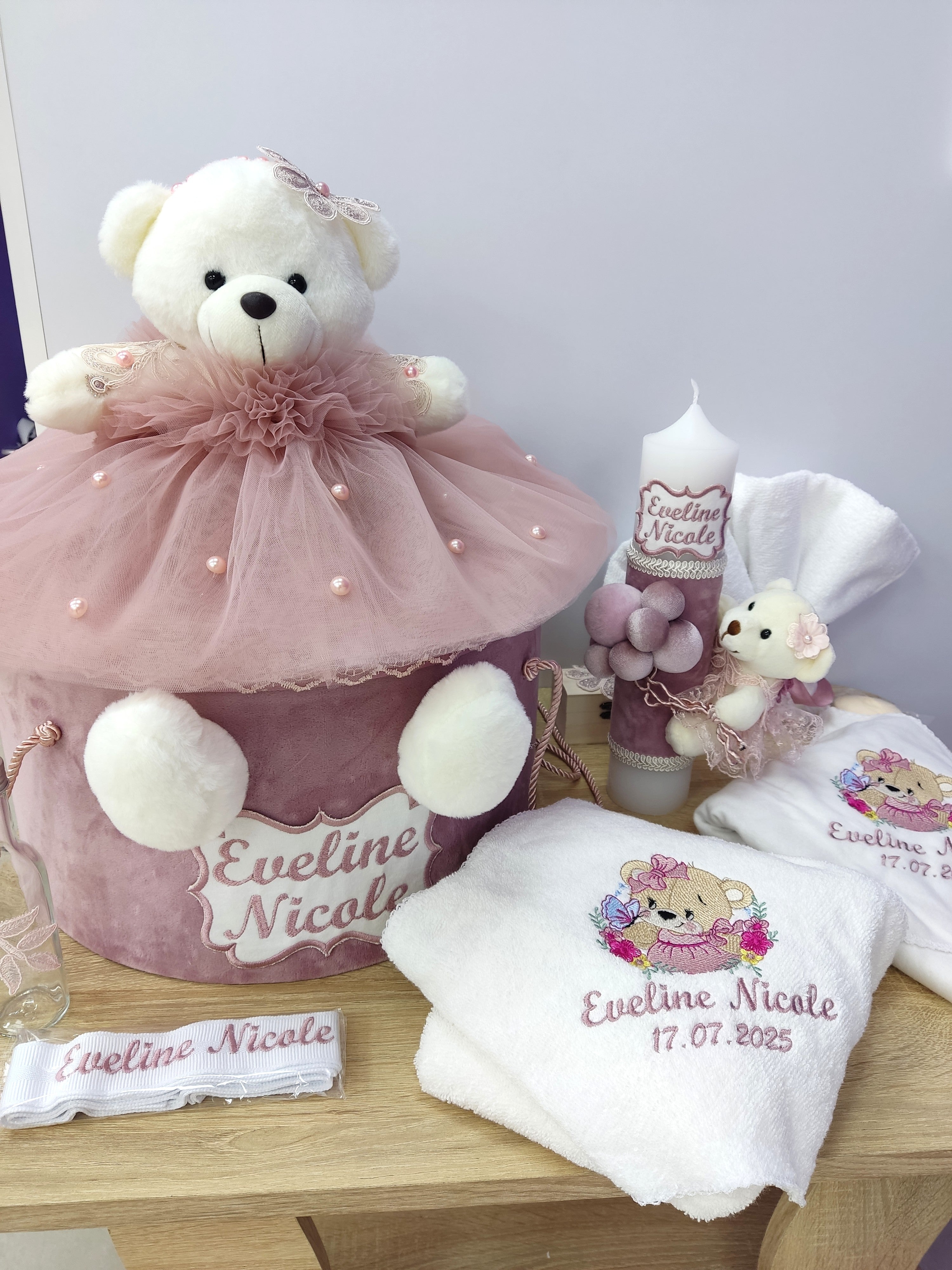 Trusou complet fetita - ursulica cu rochita