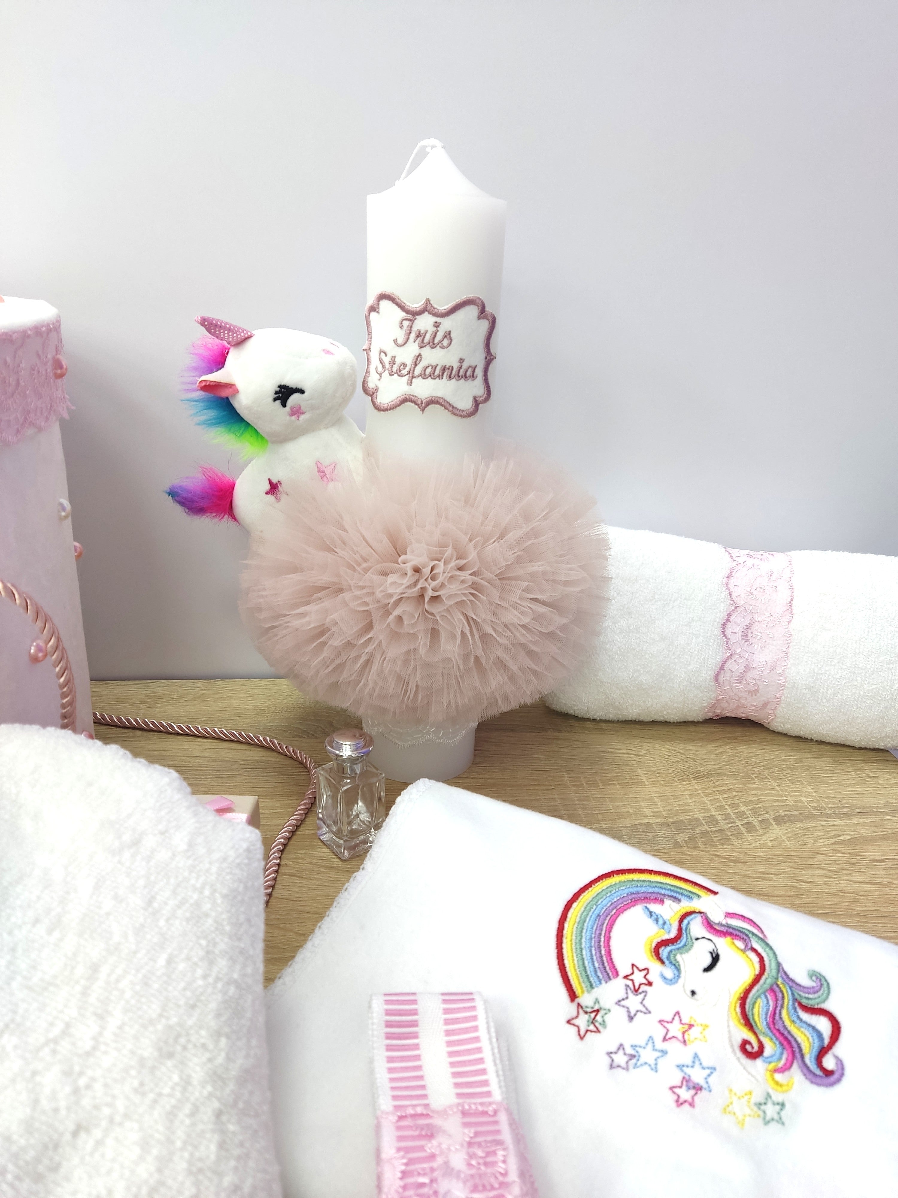 Trusou complet fetita - Unicorn alb