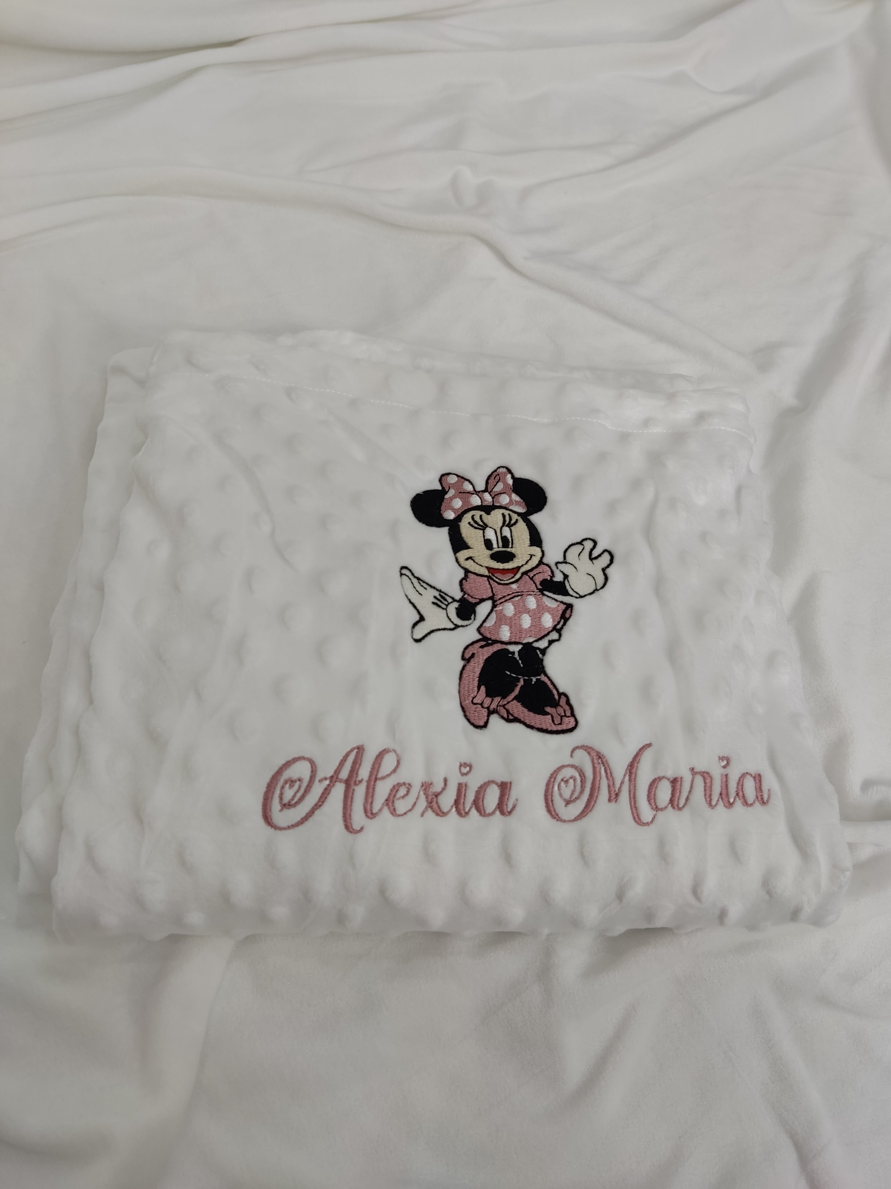 Paturica personalizata bebelusi - Minnie