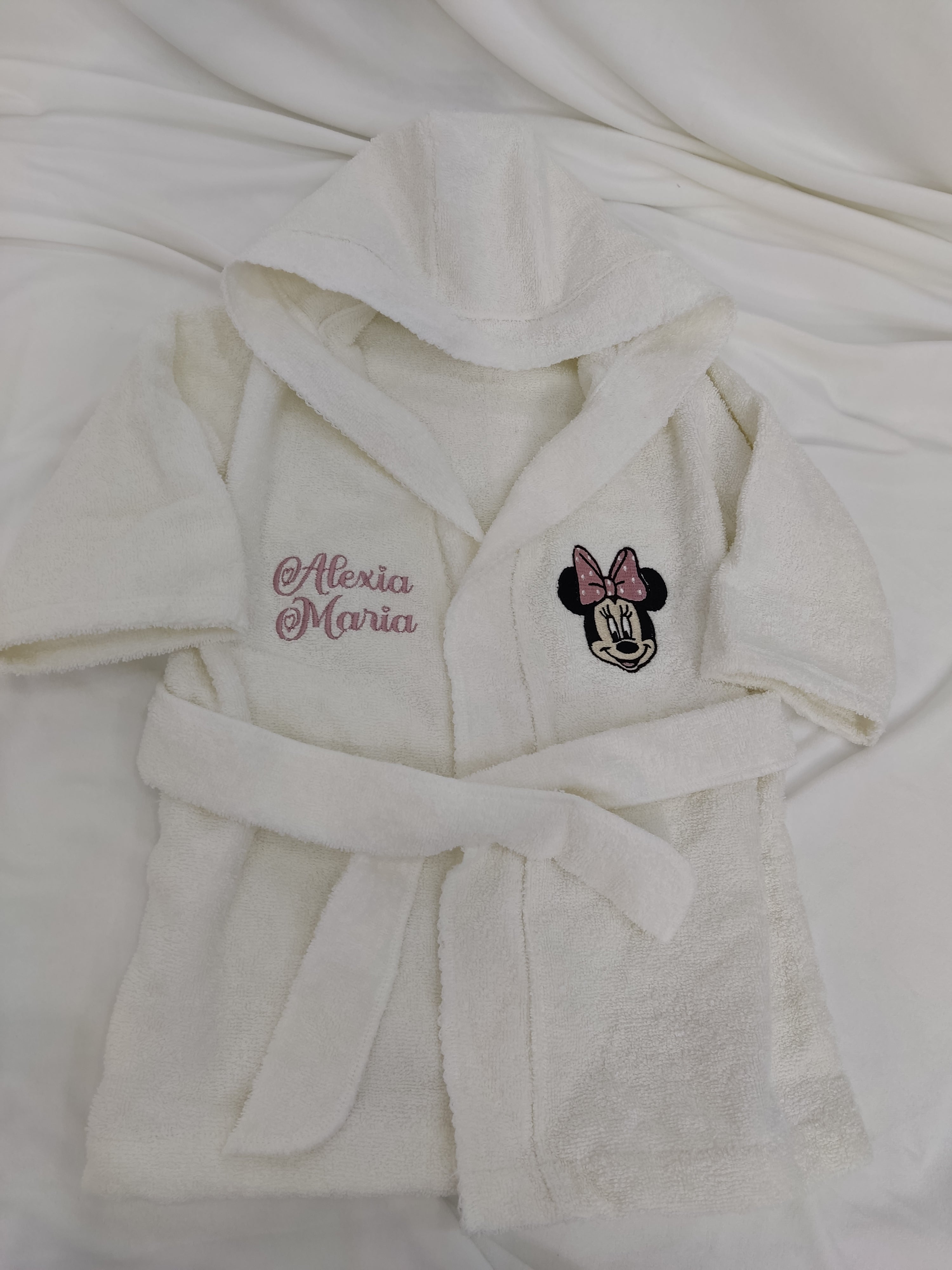 Halat bebe personalizat cu nume - Minnie