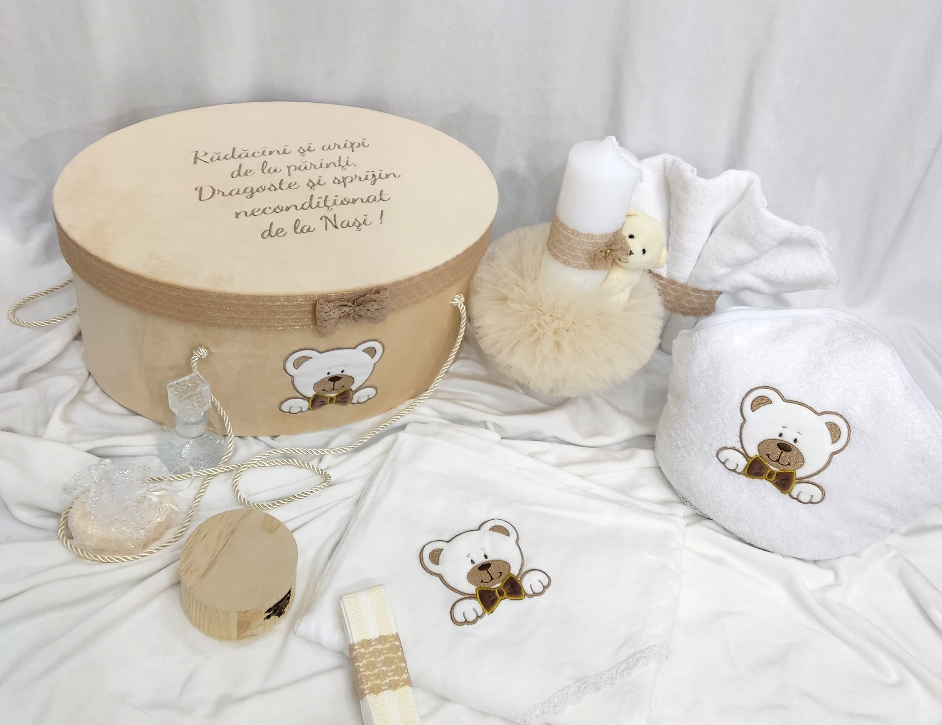Trusou complet baiat crem - ursulet