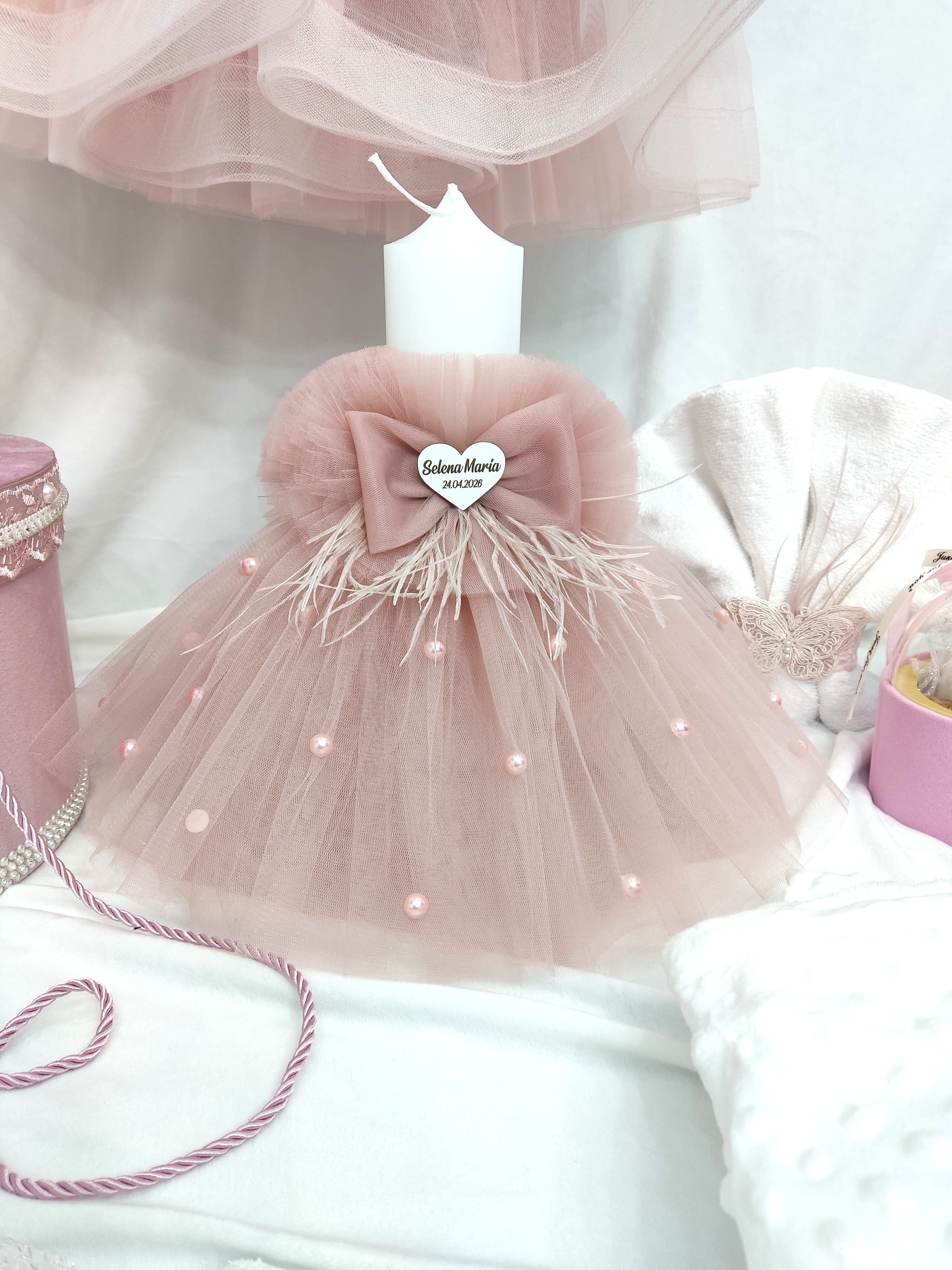 Trusou complet fetita - roz pudra