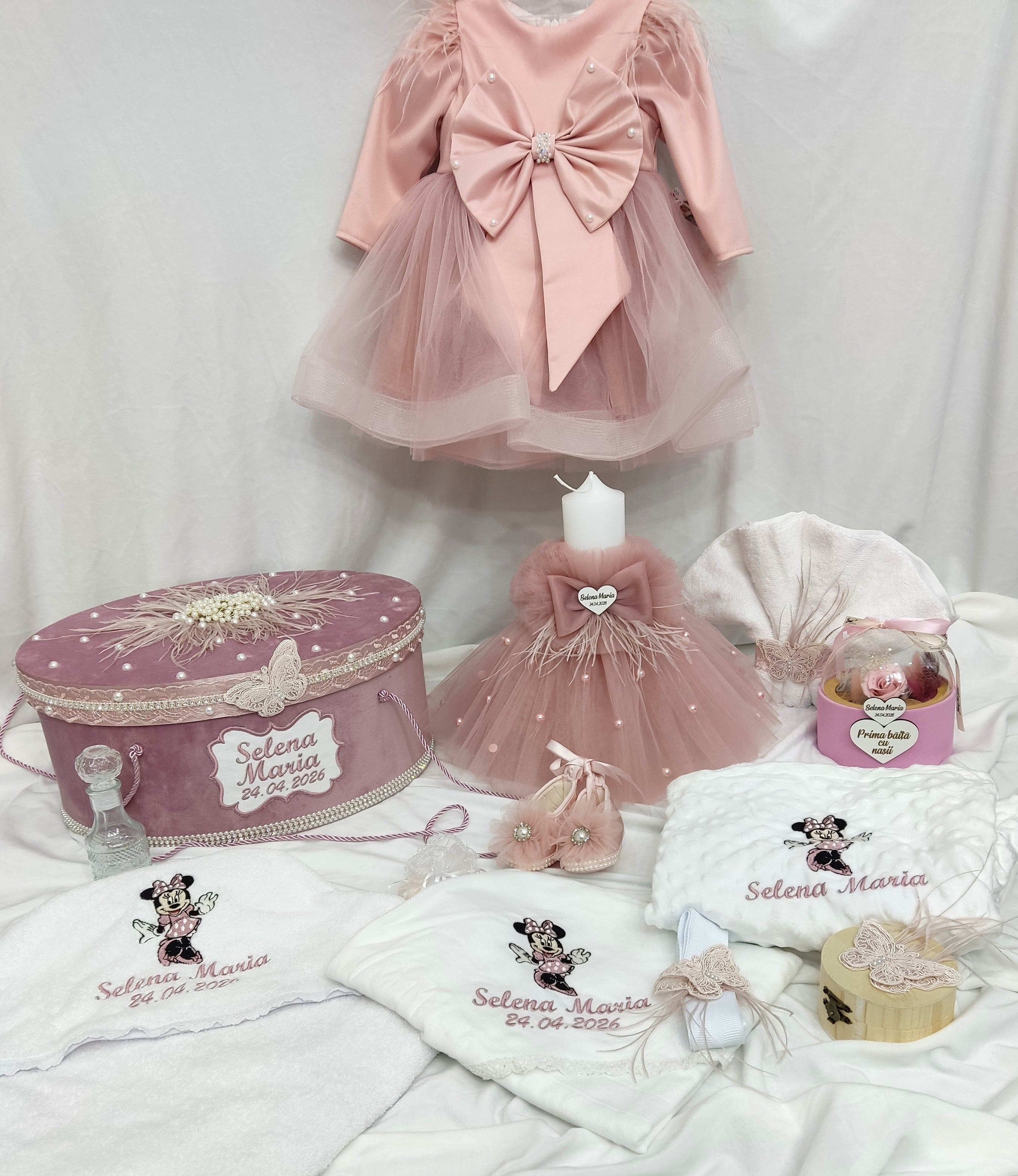 Trusou complet fetita - roz pudra