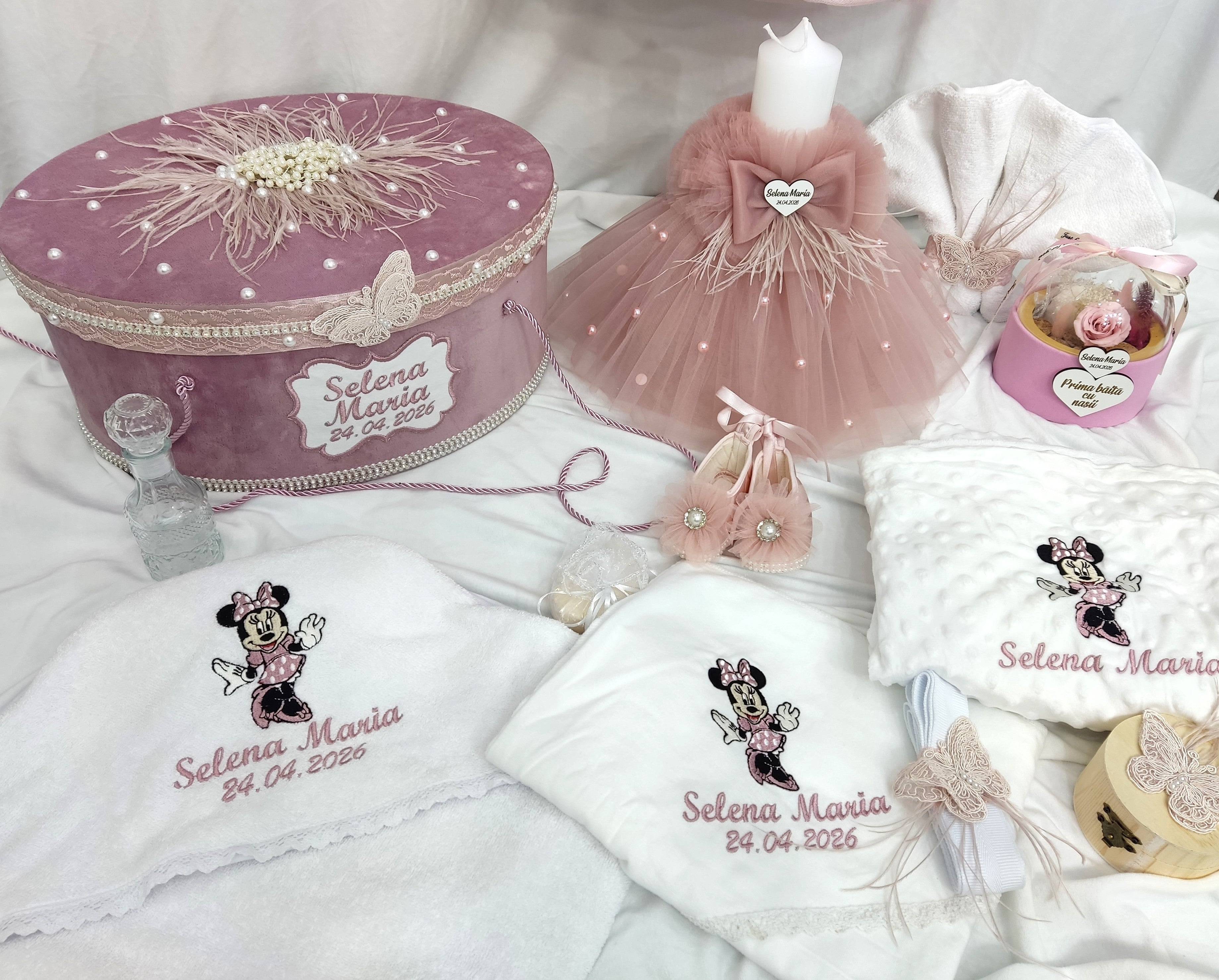 Trusou complet fetita - roz pudra