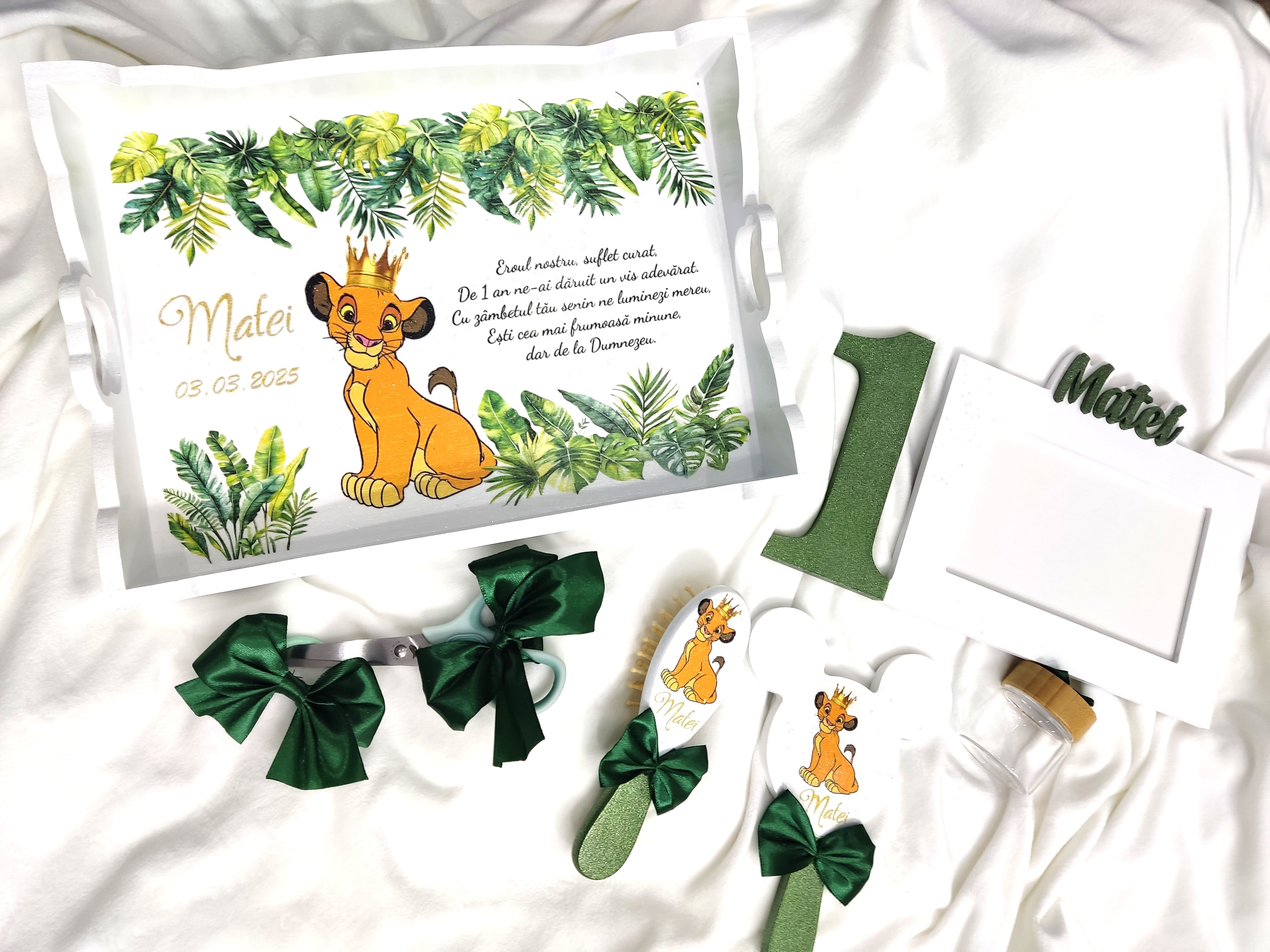 Set de mot personalizat baiat - Simba