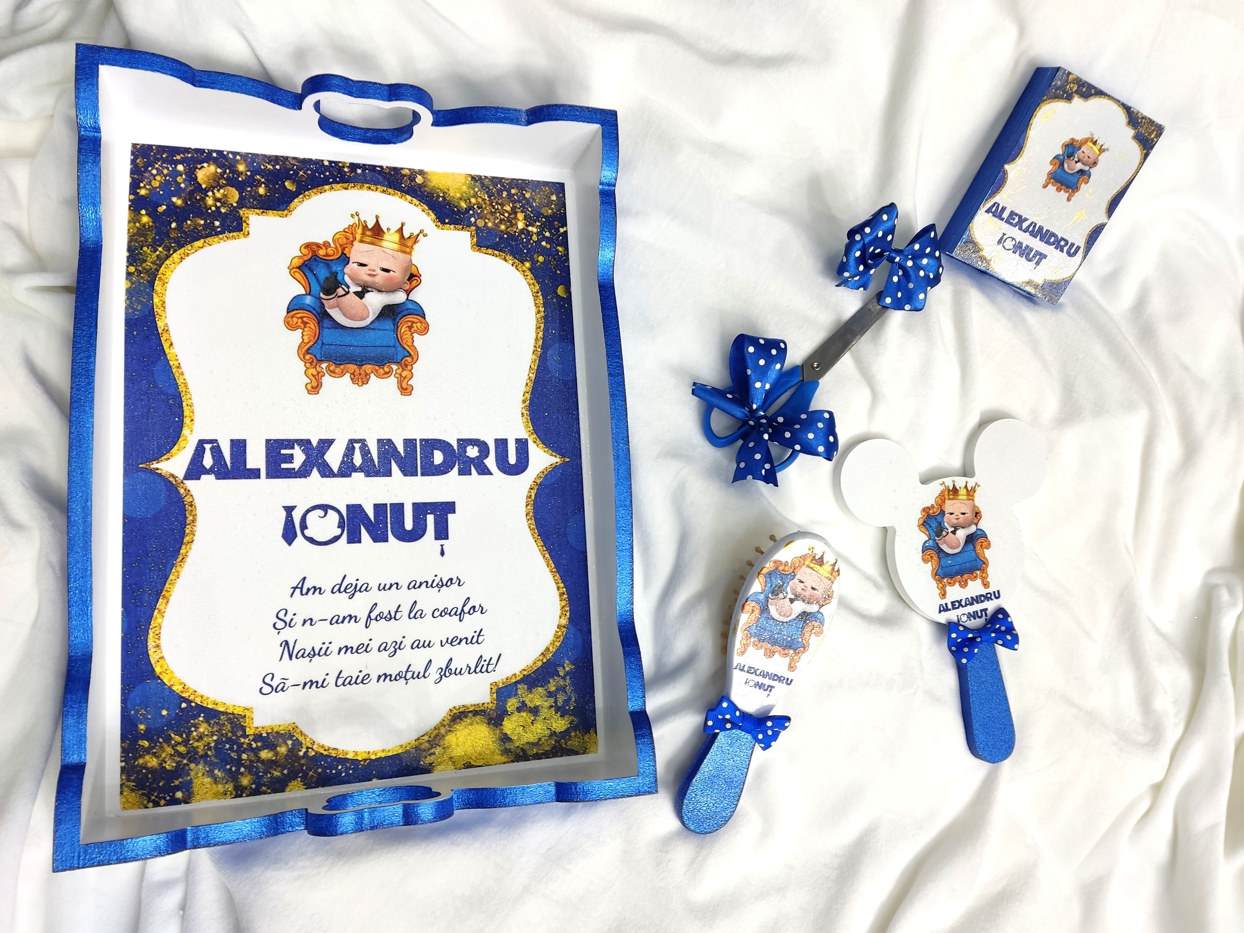 Set de moț personalizat baiat - bebe sef