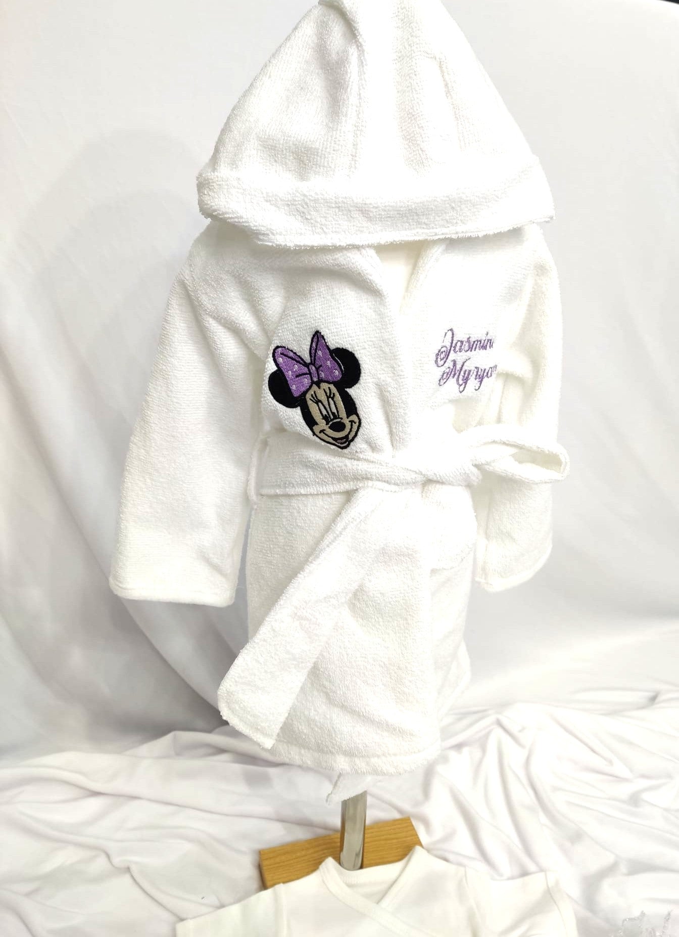 Set personalizat Minnie Purple - Prima baita cu nasii
