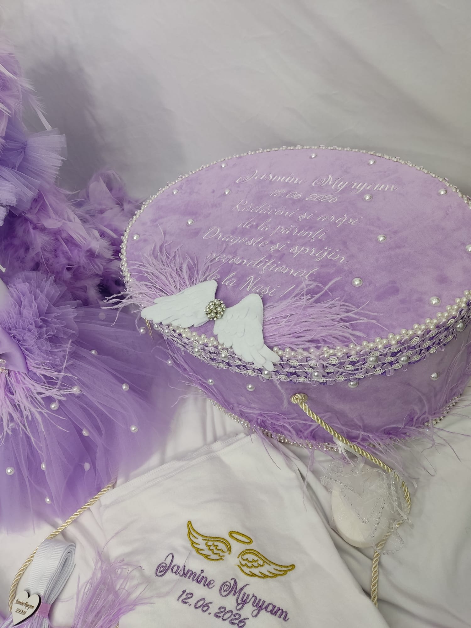 Trusou botez complet fetita - lila Purple Dream