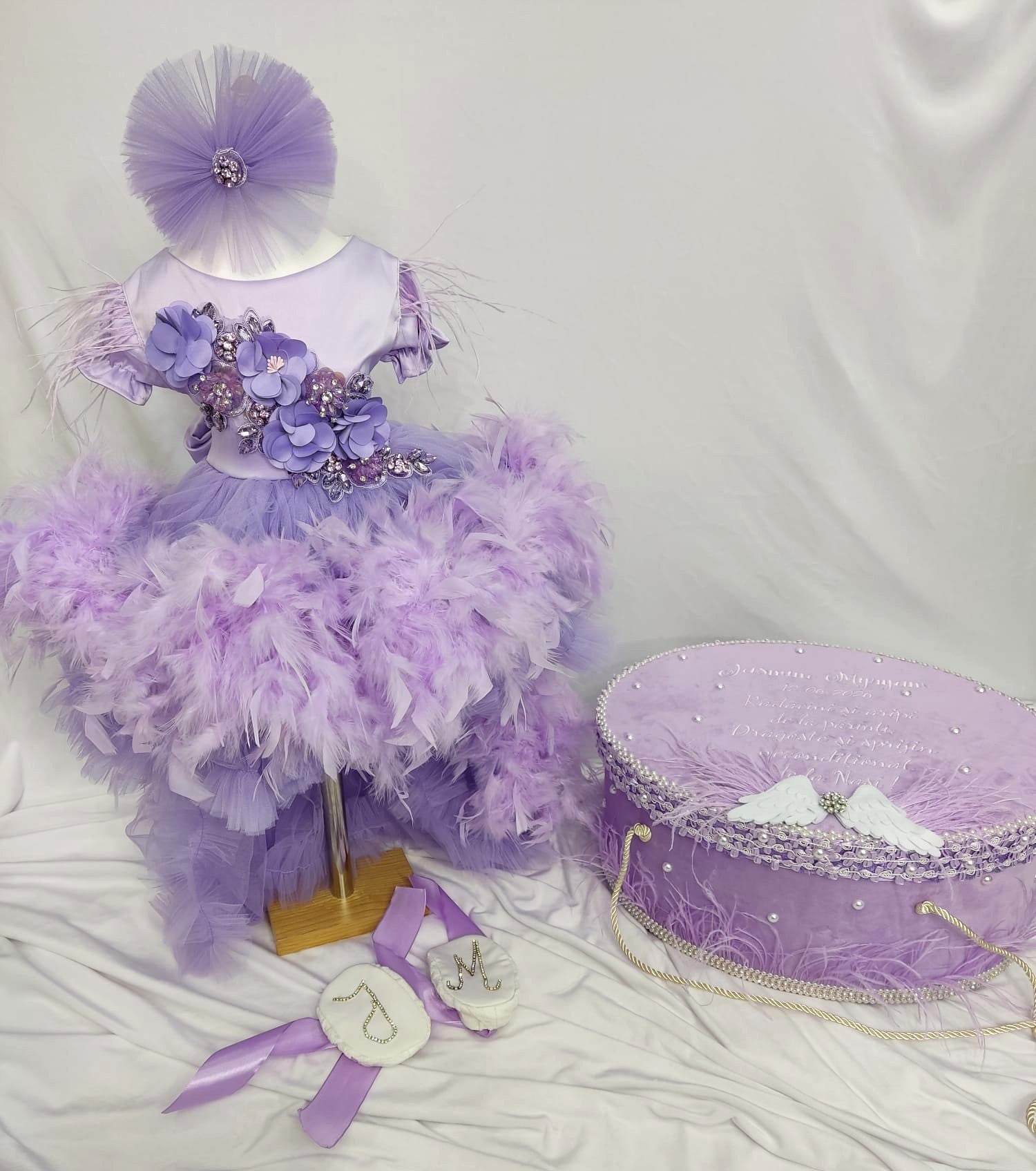 Trusou botez complet fetita - lila Purple Dream