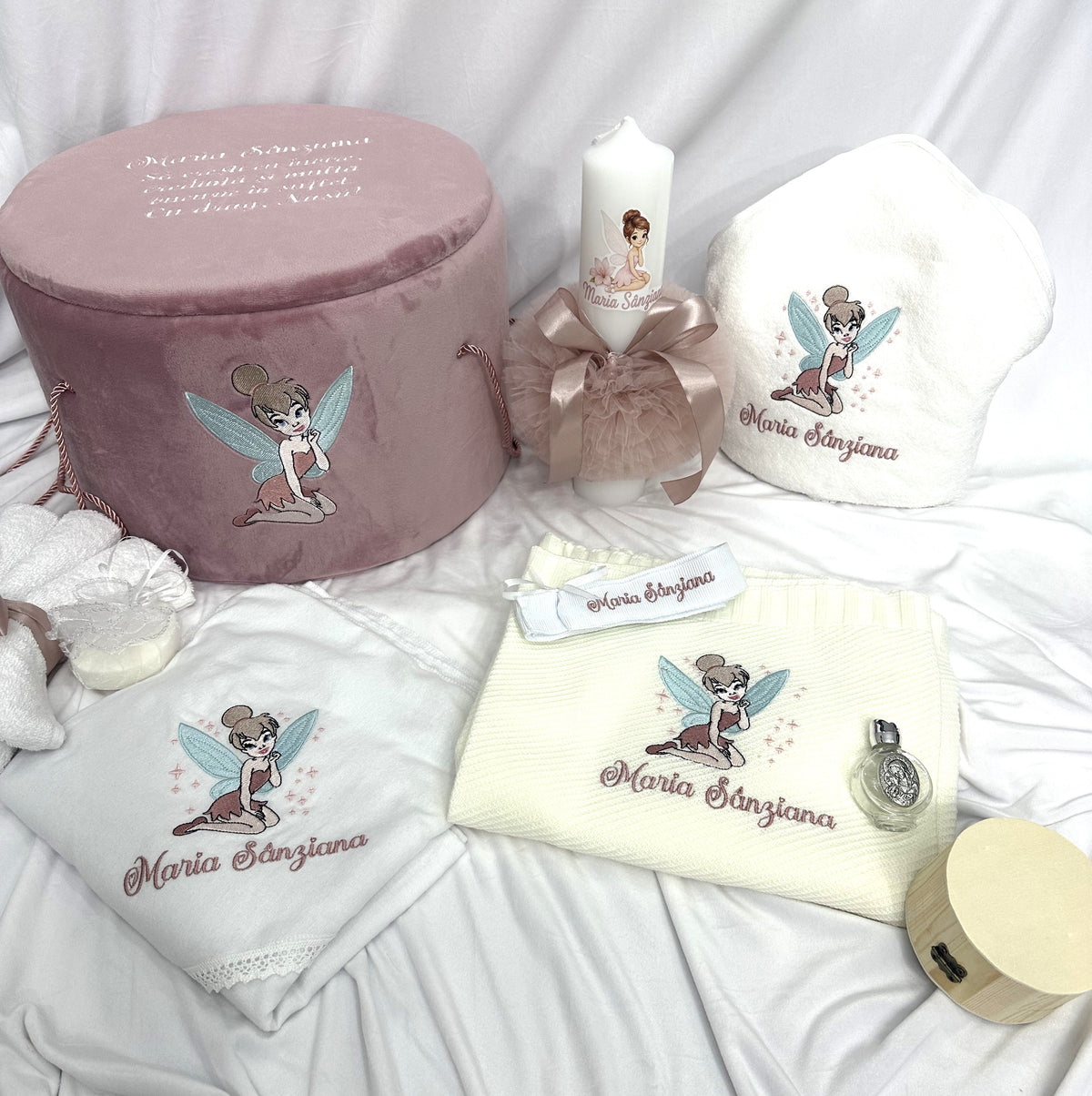 Trusou botez fetita roz pudra - zana