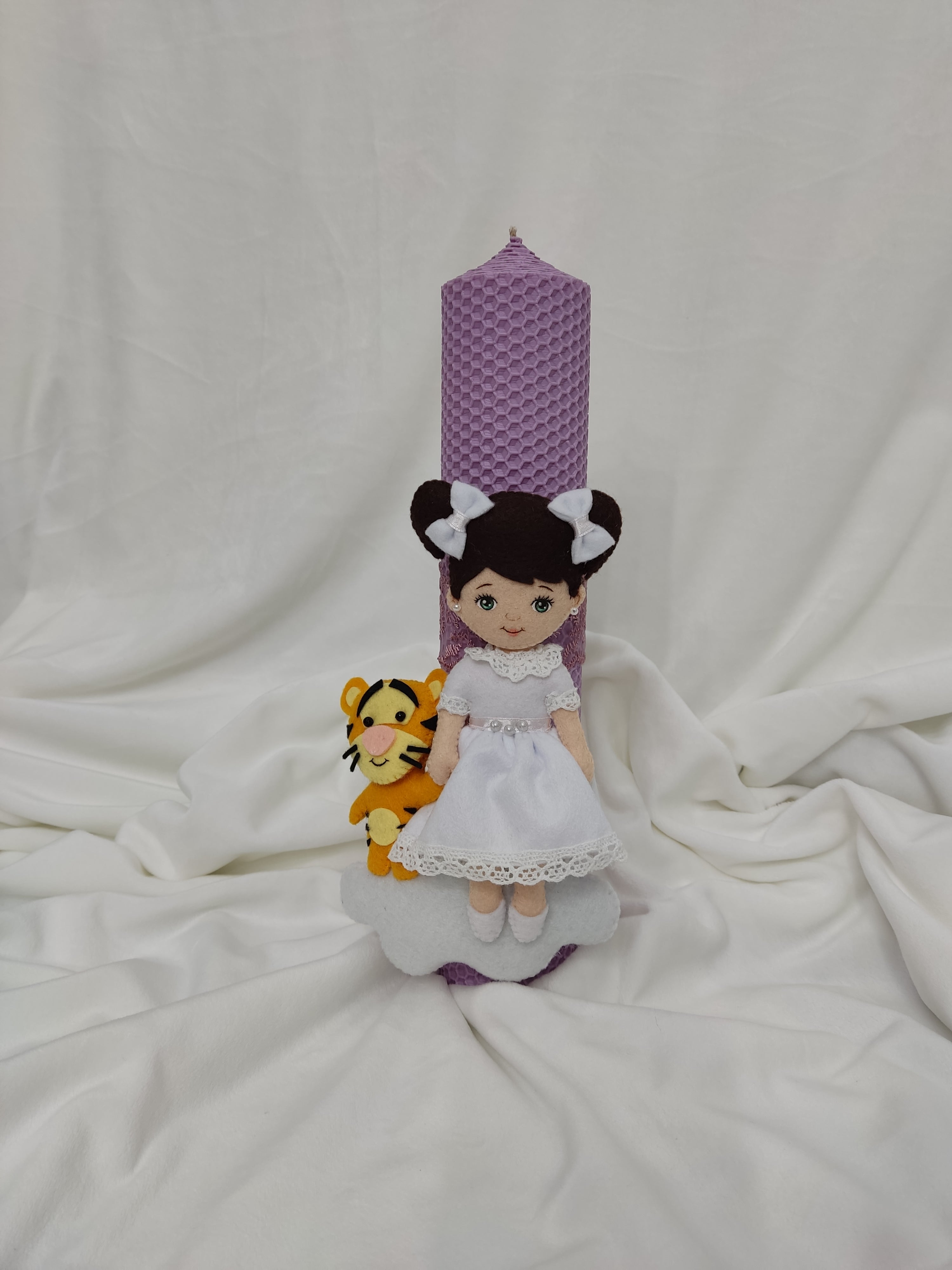 LUMANARE BOTEZ TIP FAGURE FETITA CU TIGRISOR