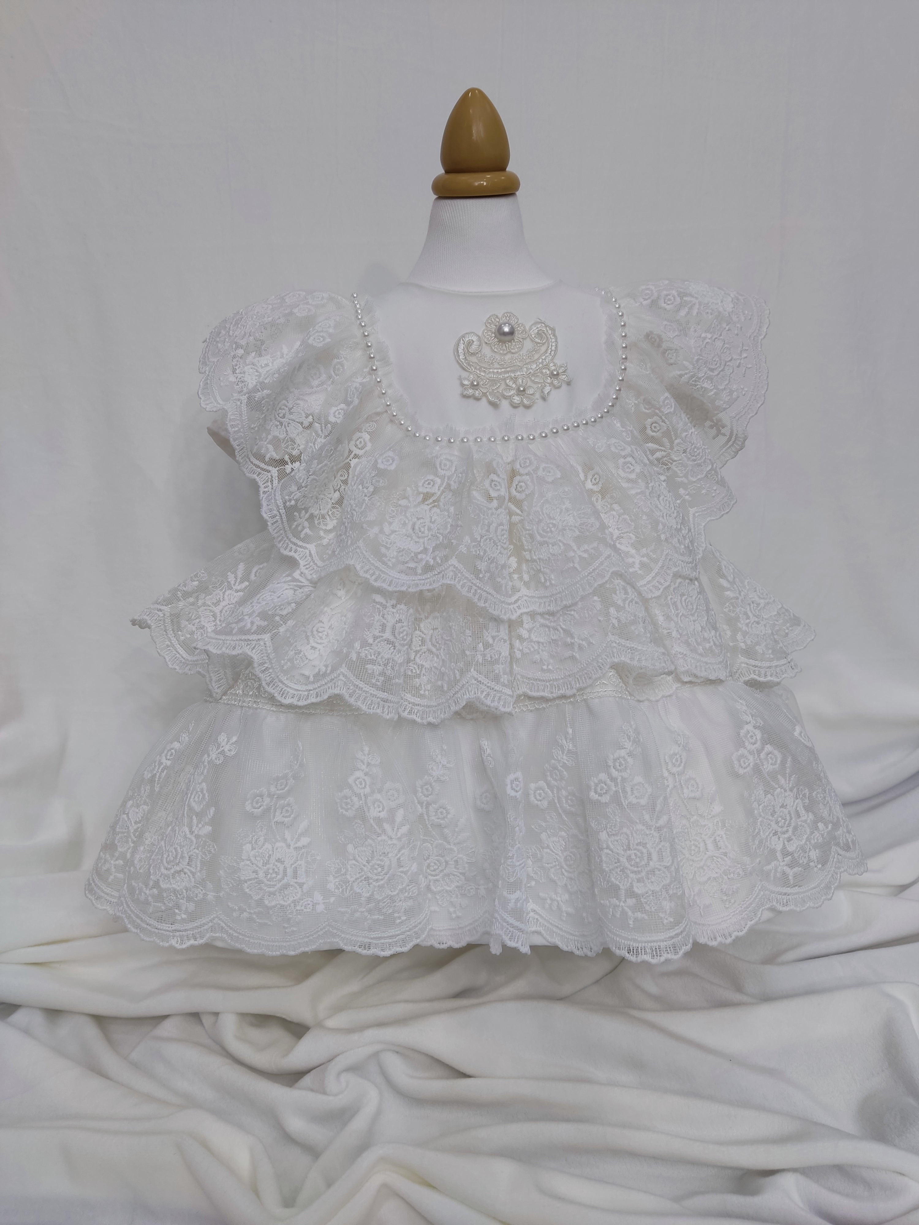 Rochie botez Melisa alba