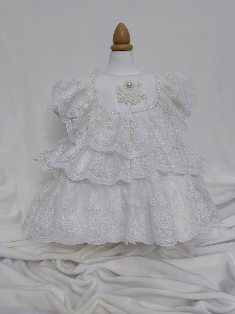 Rochie botez Melisa alba