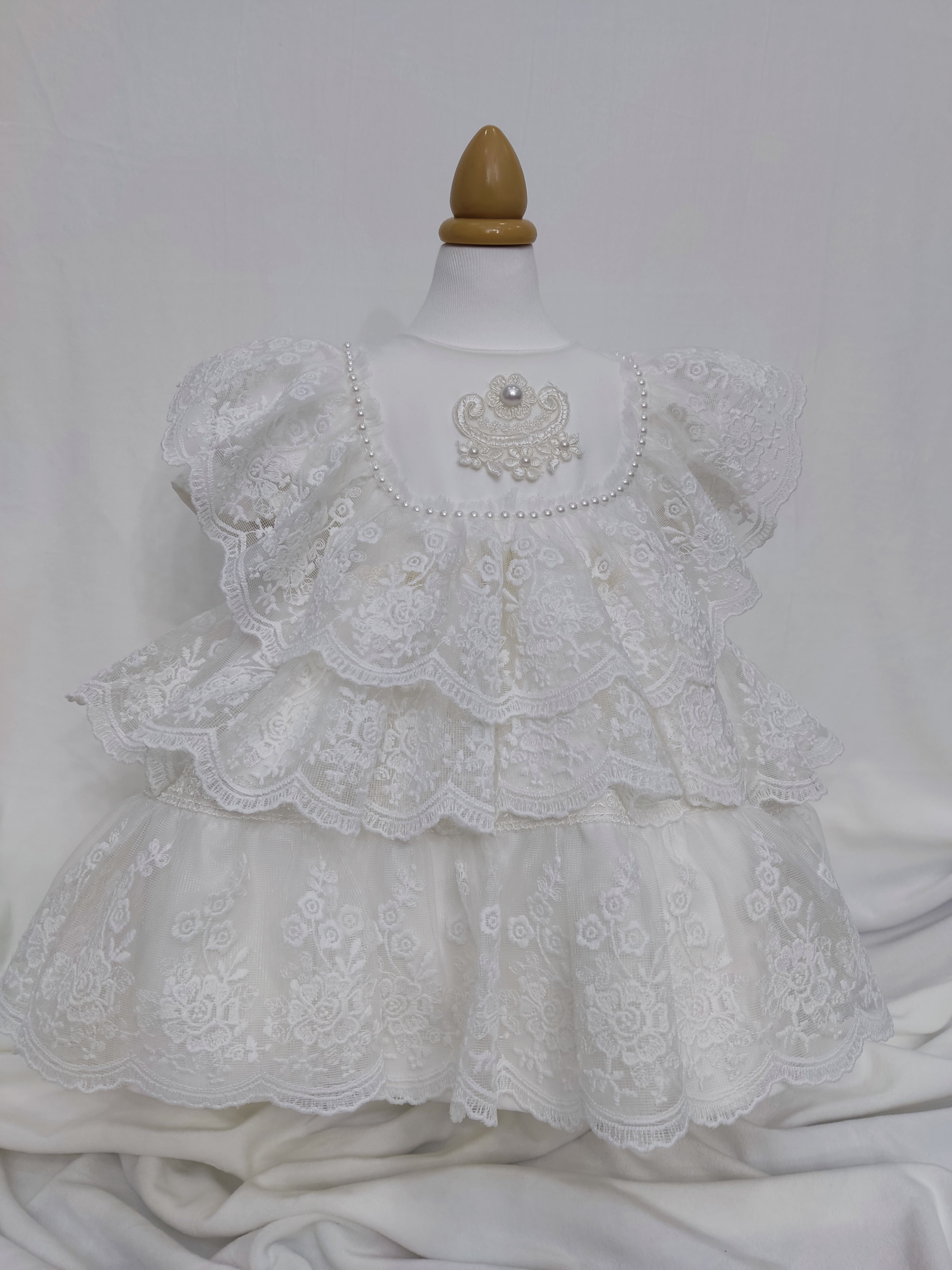 Rochie botez Melisa alba