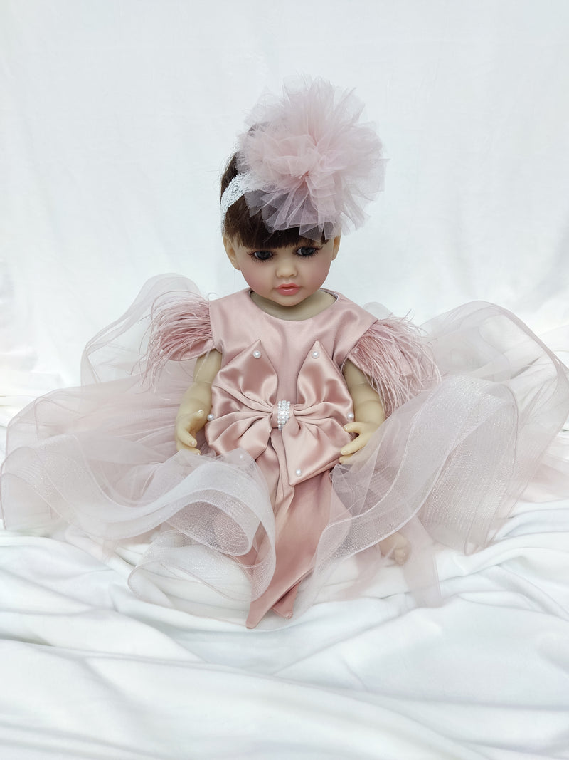 Rochita de botez Magic Bow - maneca scurta