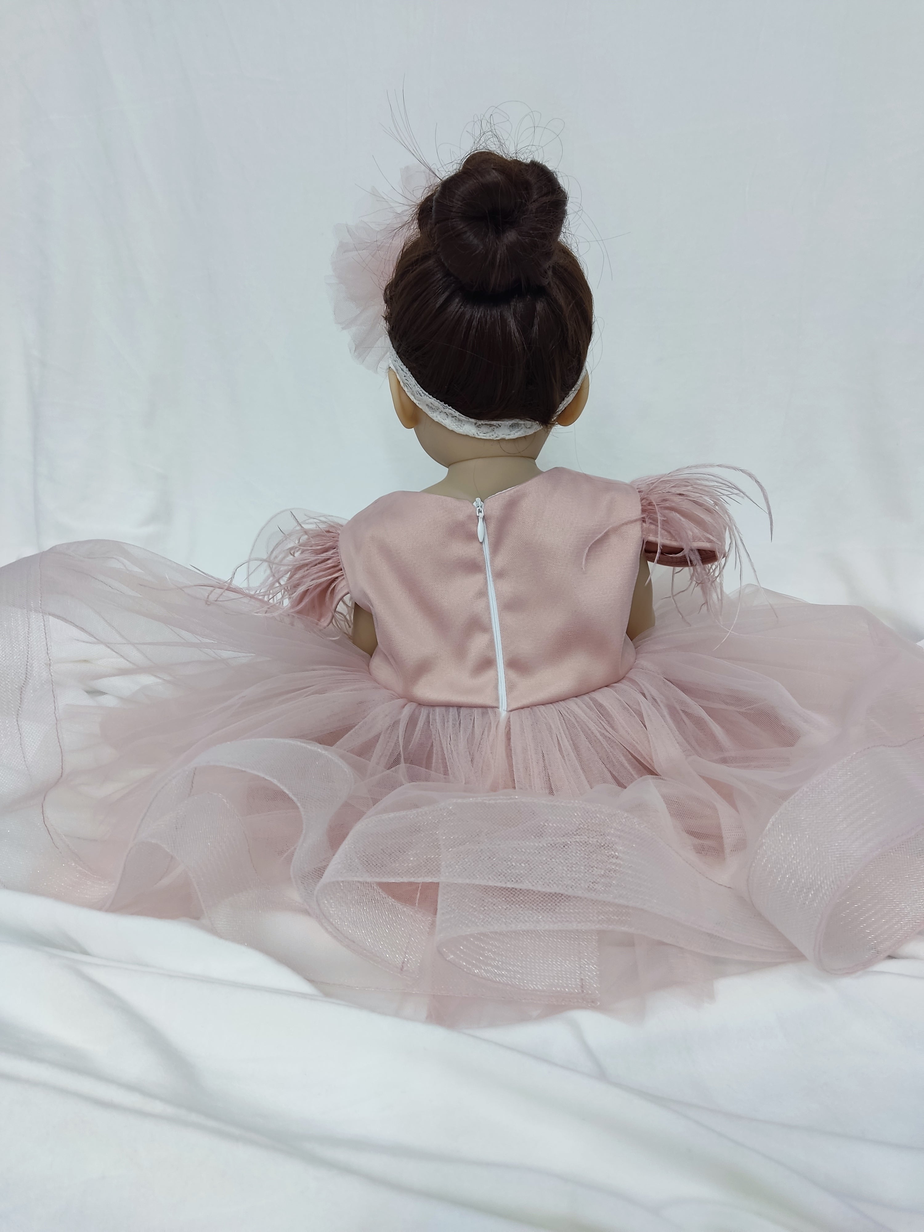 Rochita de botez Magic Bow - maneca scurta