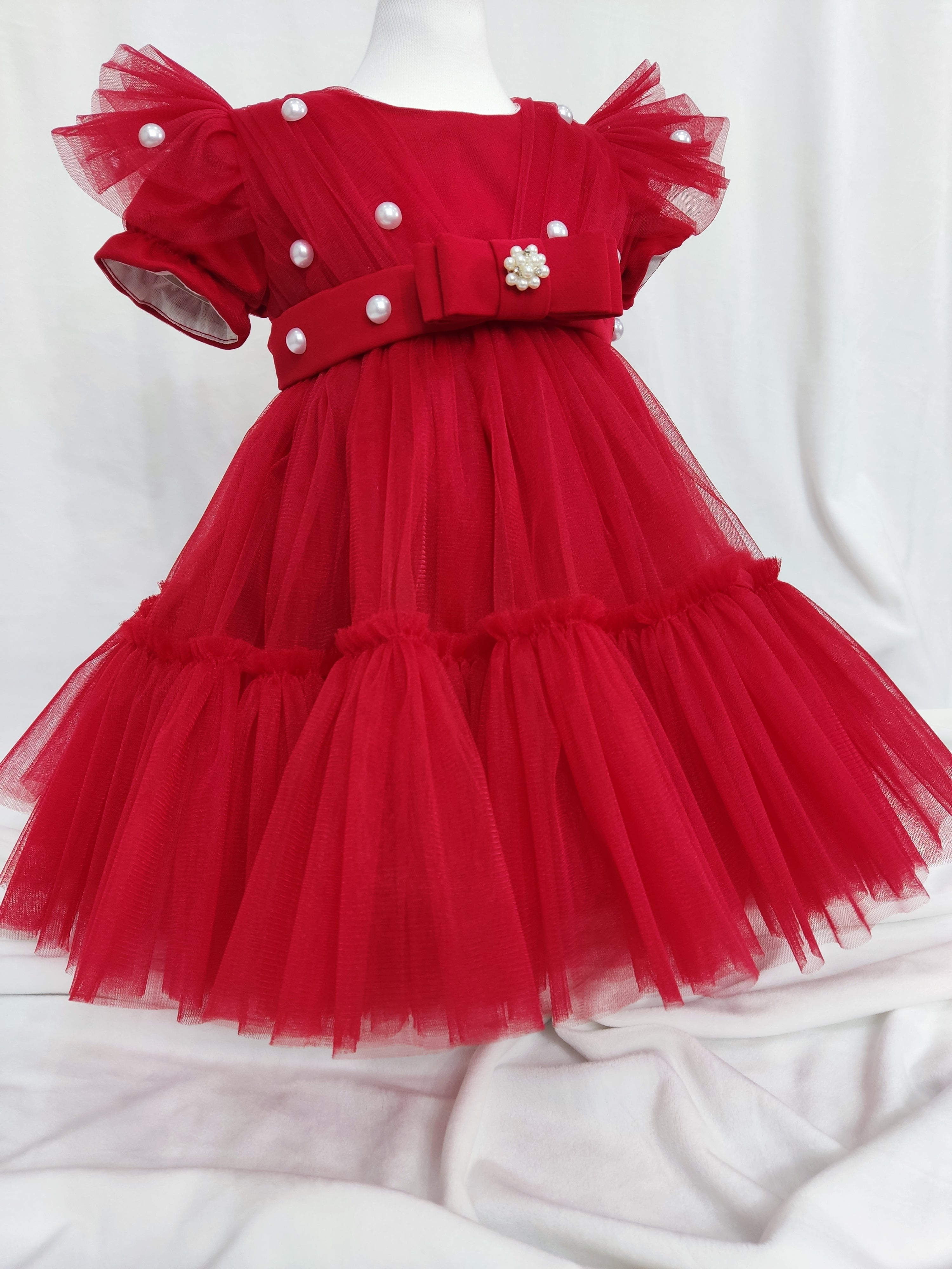 Rochita de botez Amalia - rosie