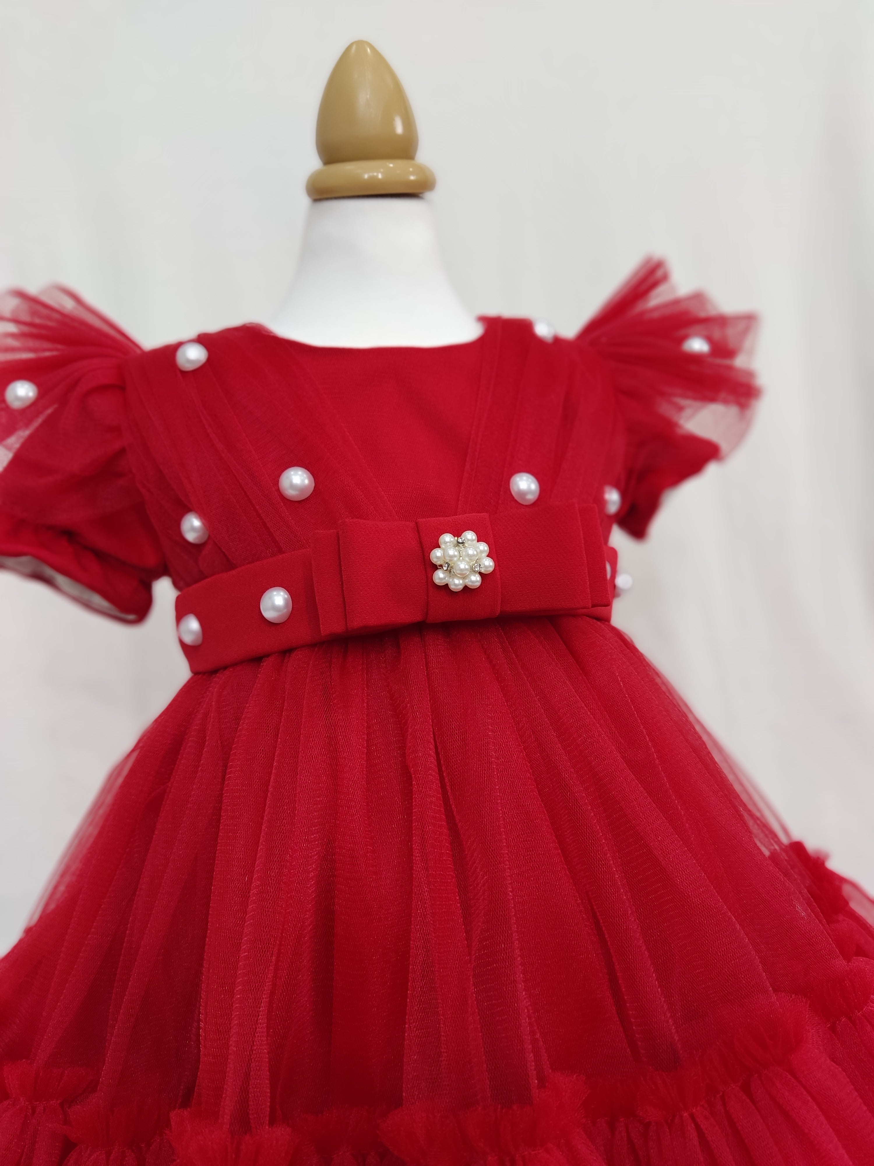 Rochita de botez Amalia - rosie