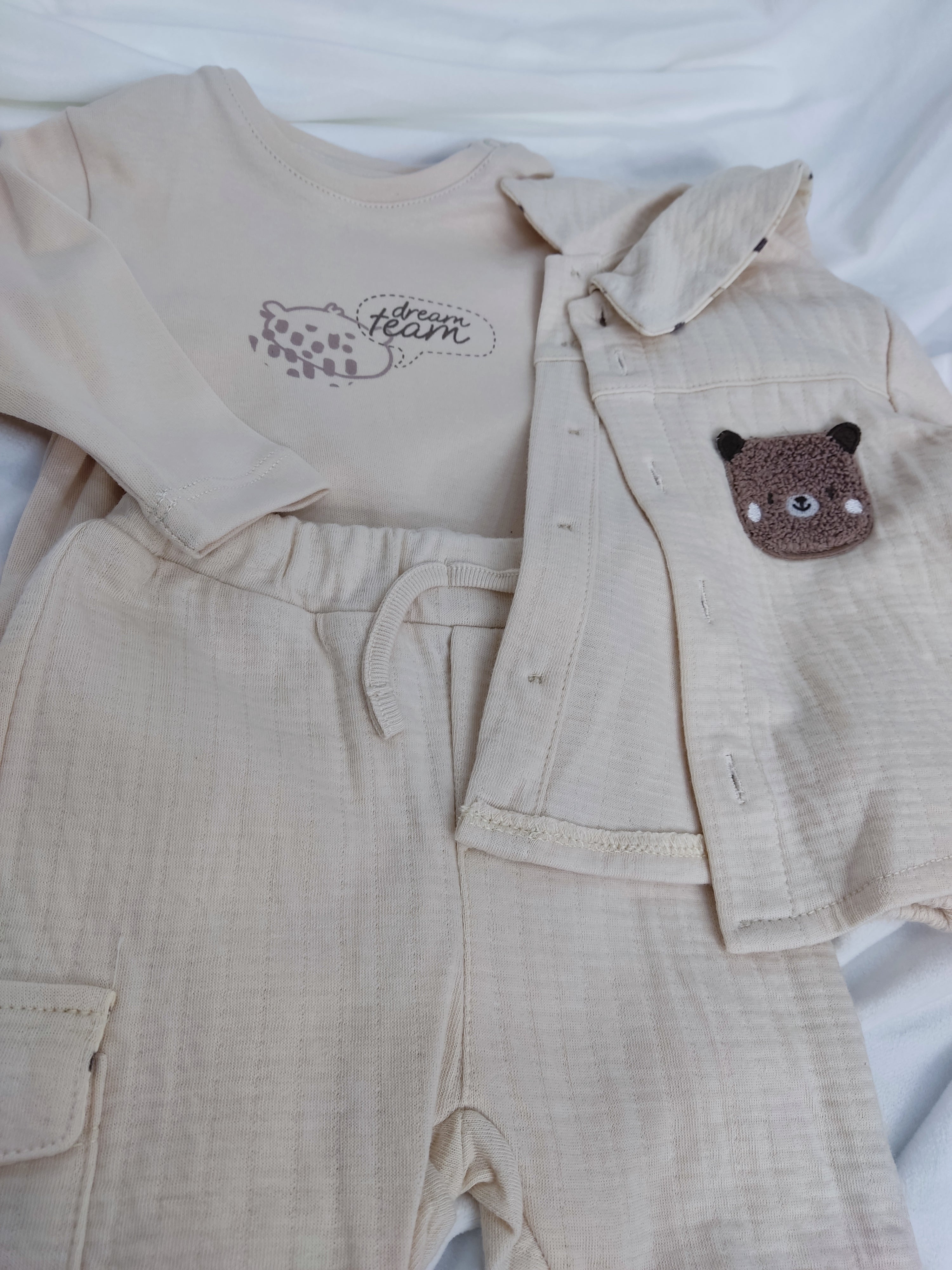 Compleu baiat urs - bej