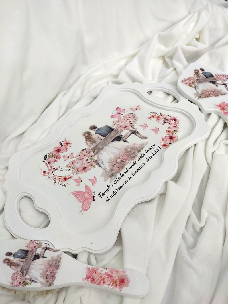 Set gatit mireasa - indragostiti pe banca