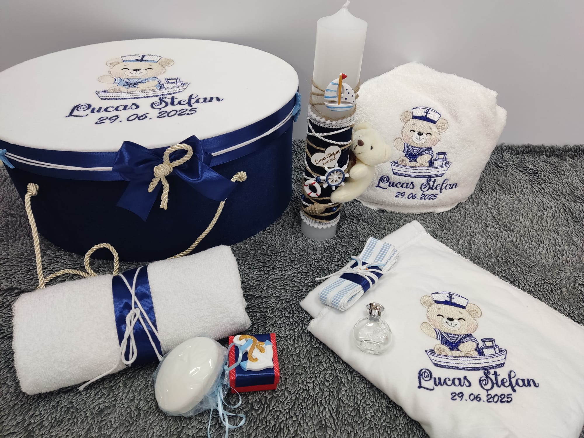 Trusou botez - tematica ursuletul marinar