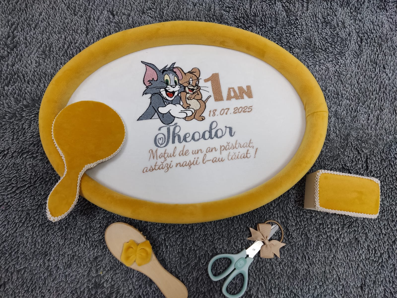 Set mot catifea personalizat - Tom si Jerry