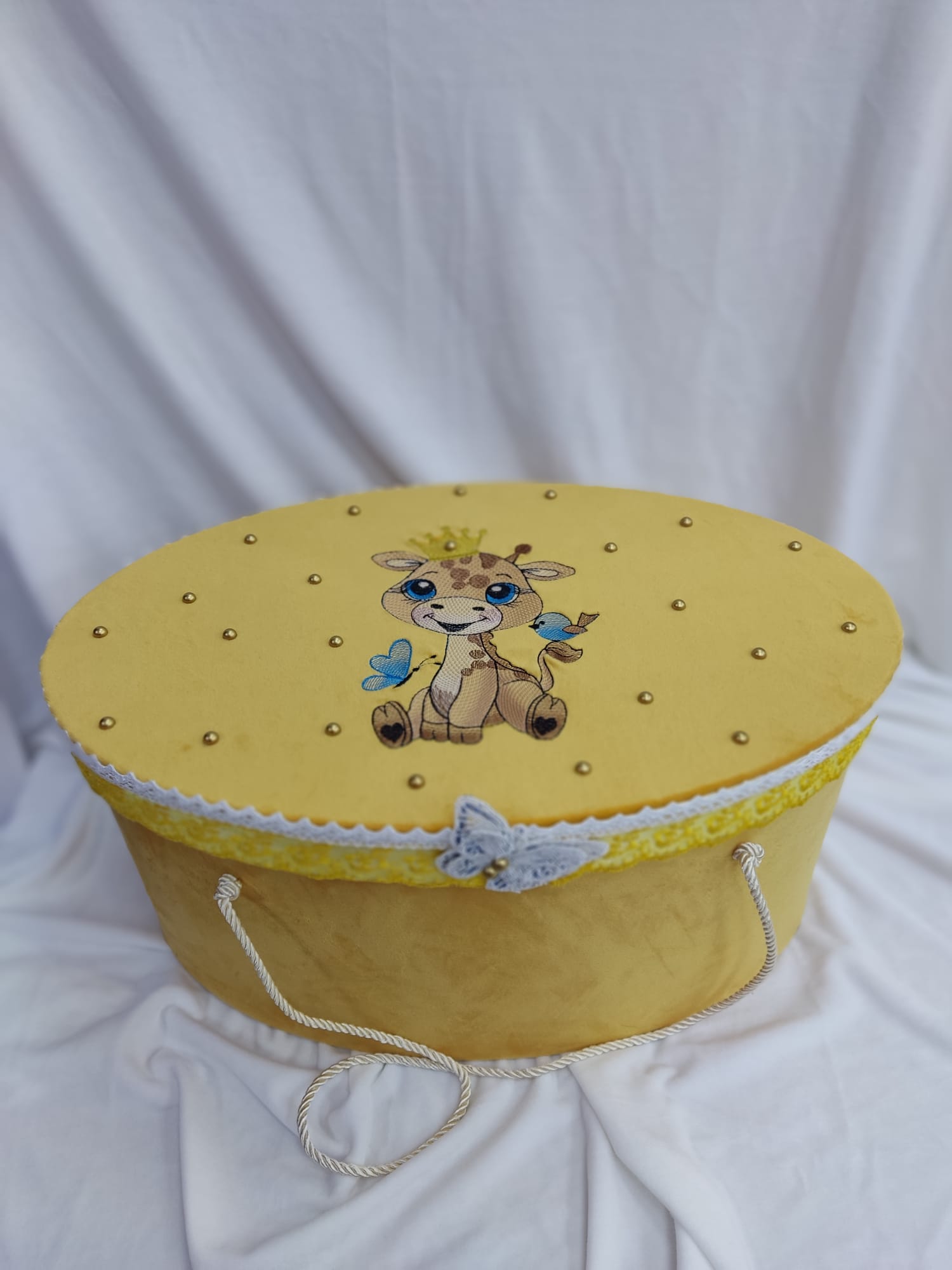 Cufar botez baiat - tematica girafa