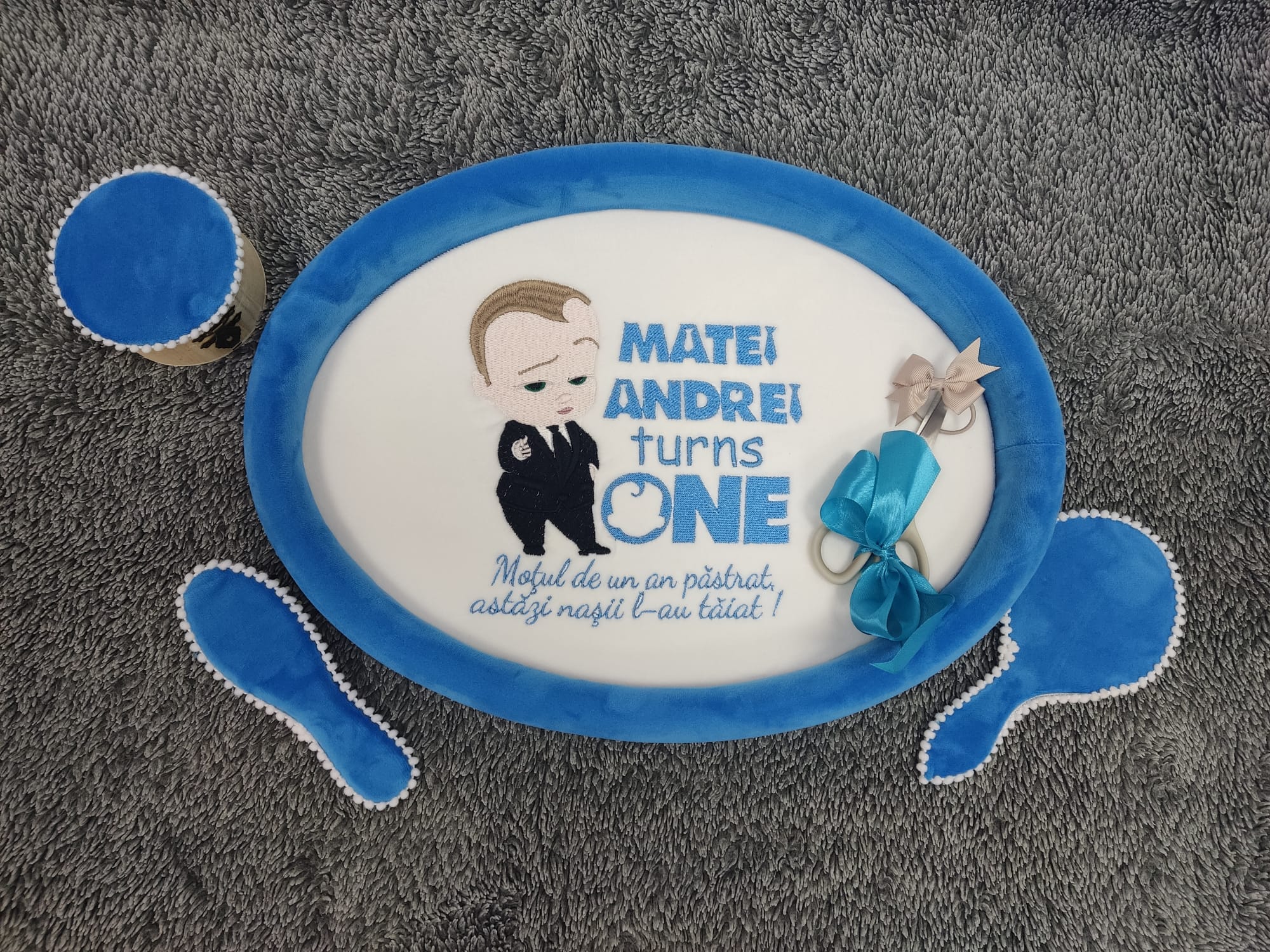 Set mot catifea personalizat - Bebe sef