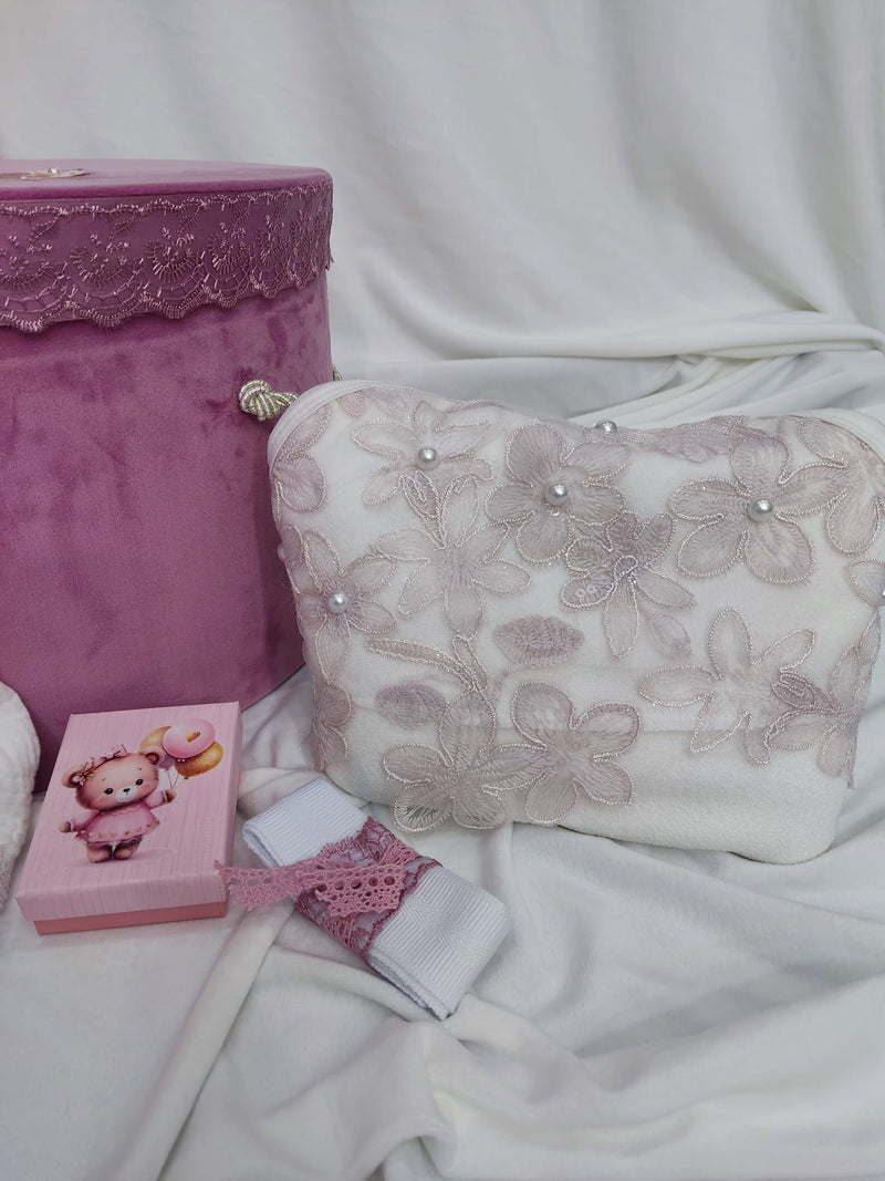 Trusou botez fetița - ursulica brodata