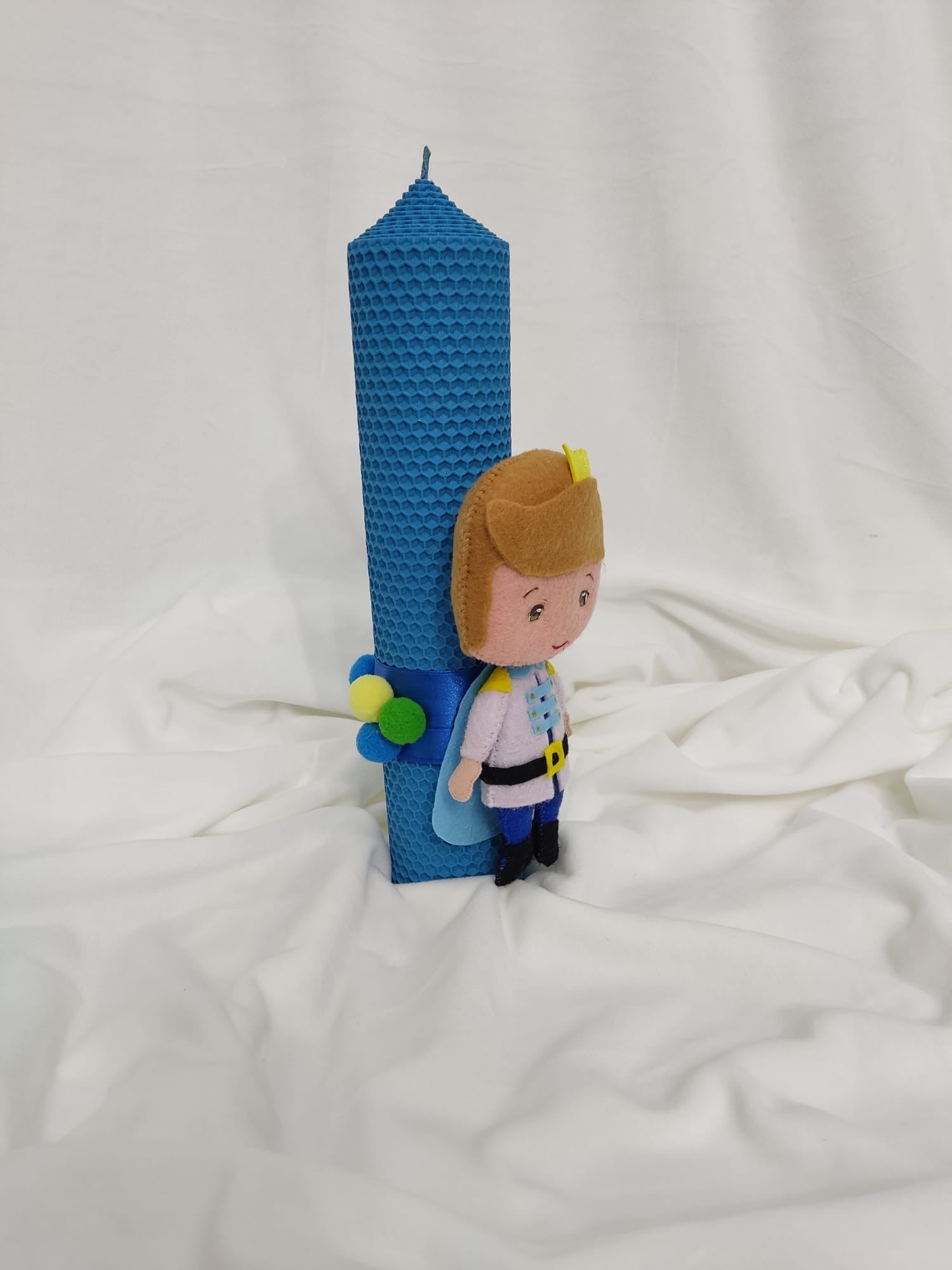 Lumânare botez baiat Micul Print