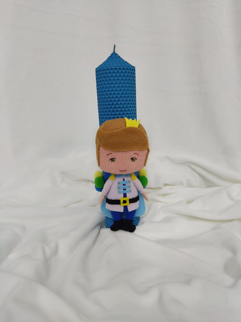 Lumânare botez baiat Micul Print