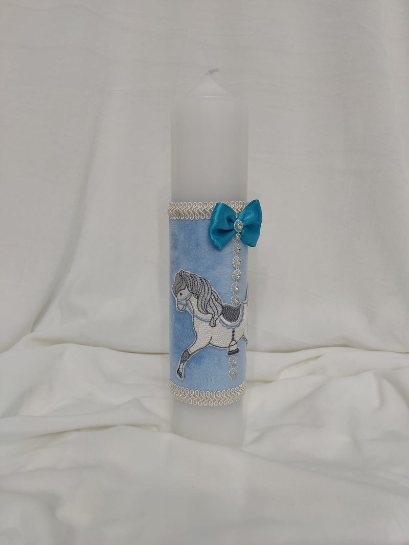 Lumanare botez baiat tematica carusel