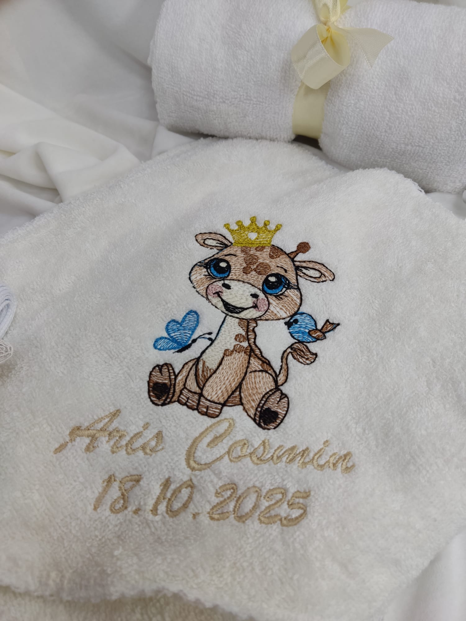 Trusou de baza personalizat 7 piese - tematica girafa