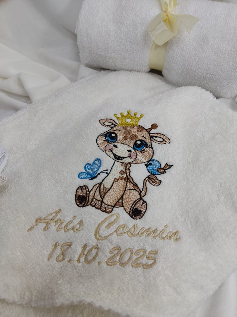 Trusou de baza personalizat 7 piese - tematica girafa