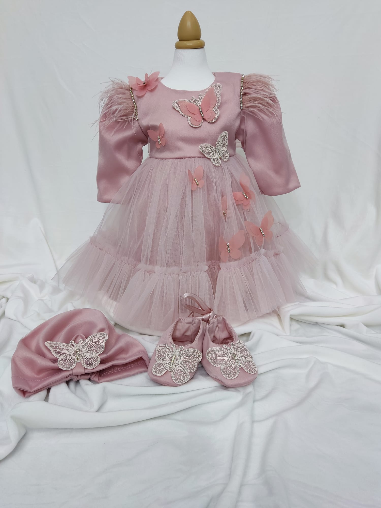 Rochiță botez Butterfly