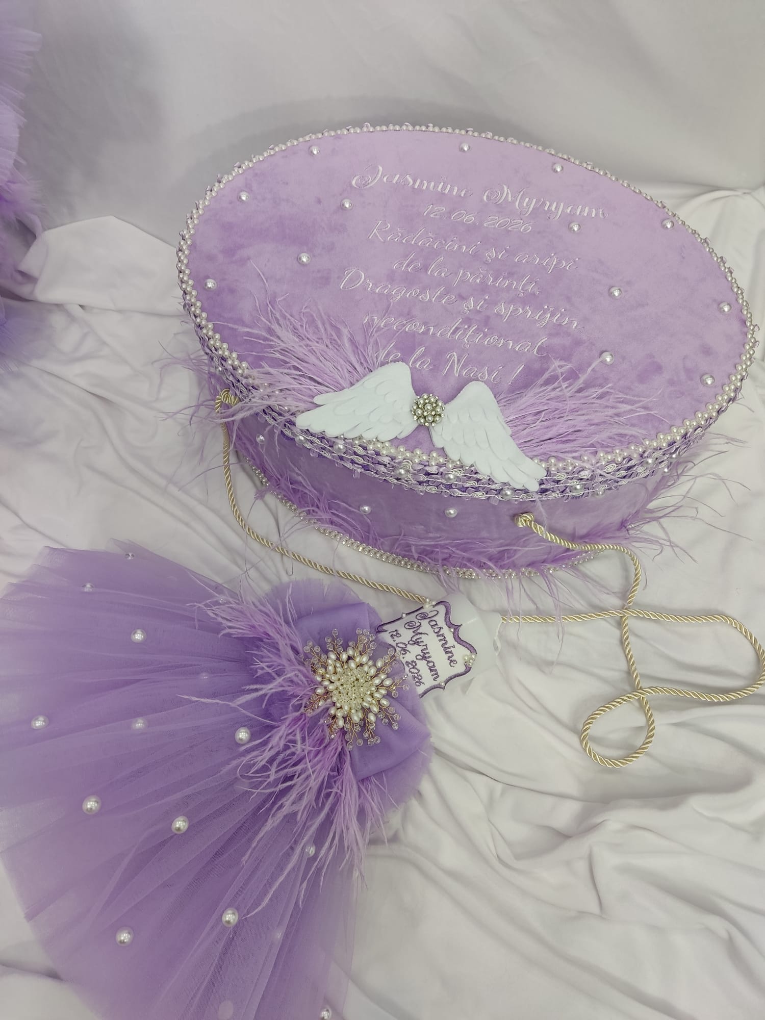 Trusou botez complet fetita - lila Purple Dream