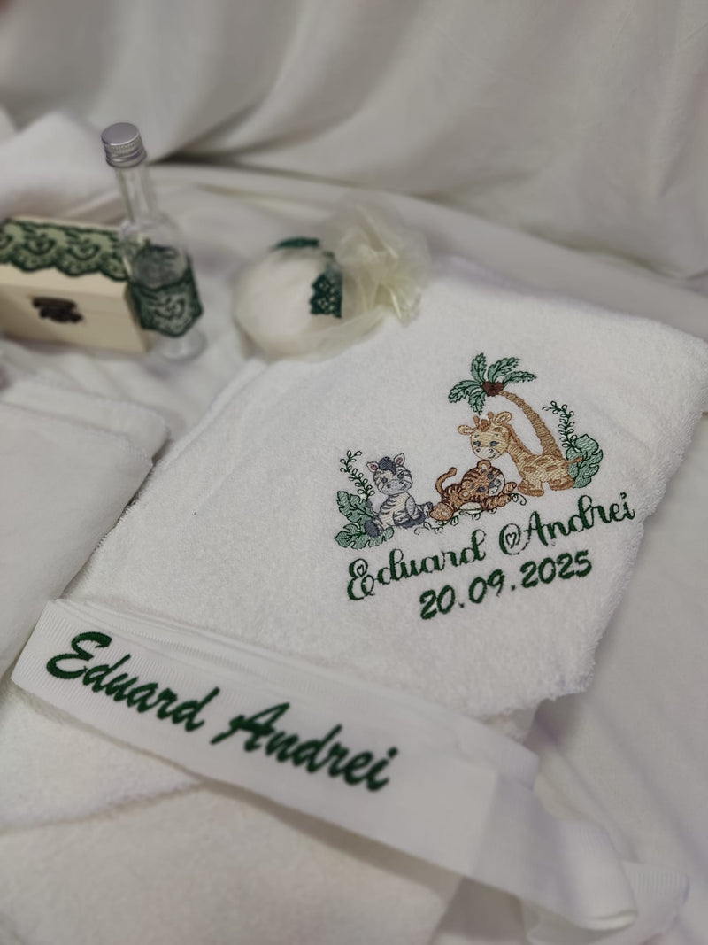 Trusou de baza personalizat - 7 piese jungla/safari